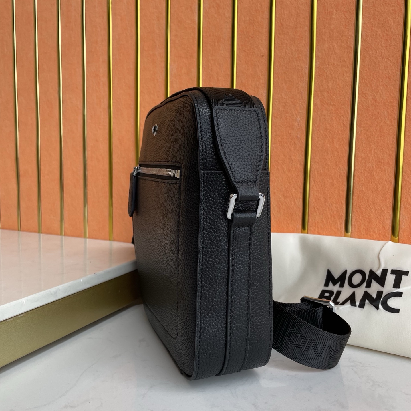 Montblanc Black Leather Crossbody Bag - Refined Style and Practicality 6 i1758205041139 7050 0 4