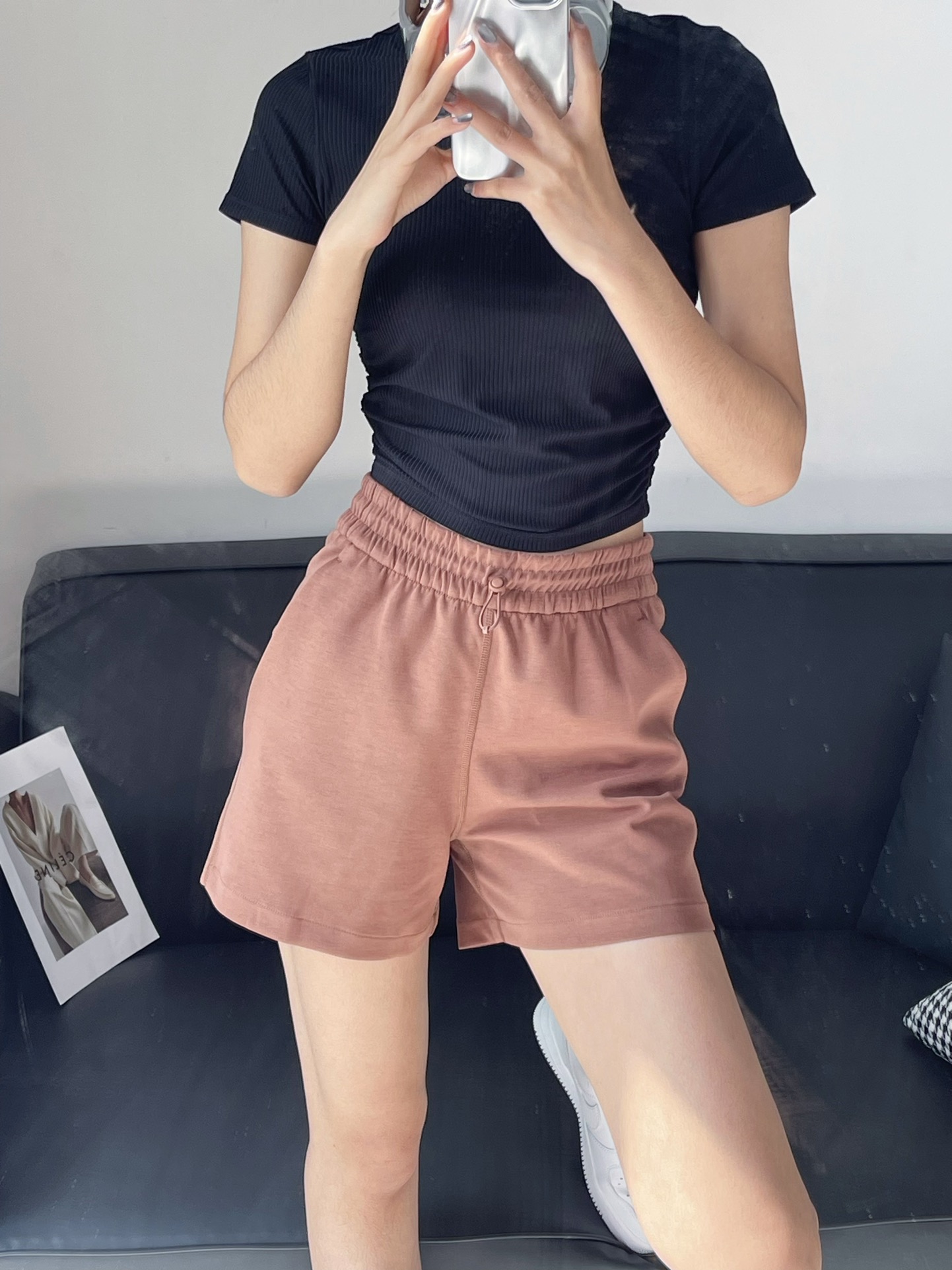 Lululemon Softstreme shorts lounge dusty rose yoga