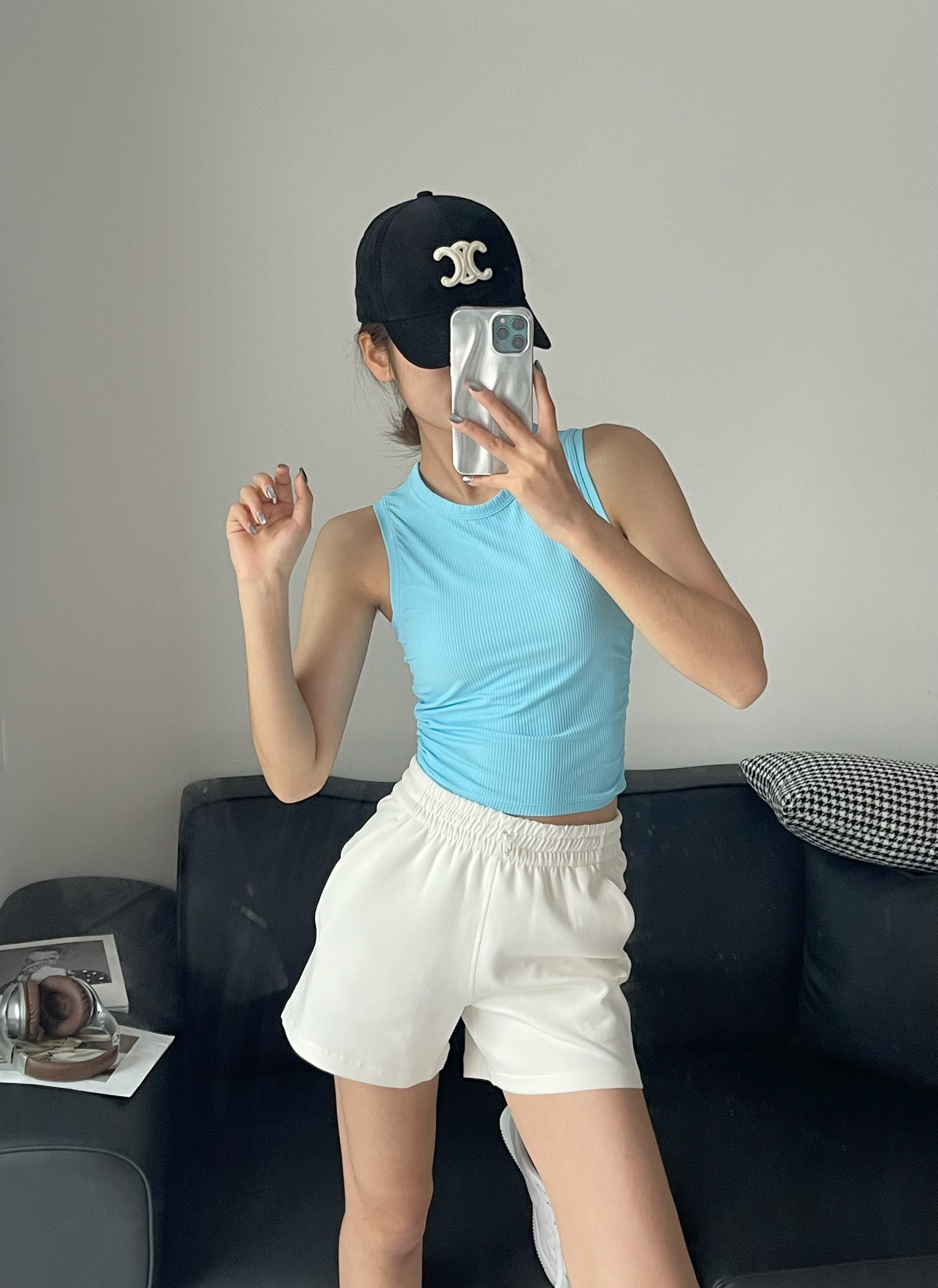 Lululemon tank yoga light blue