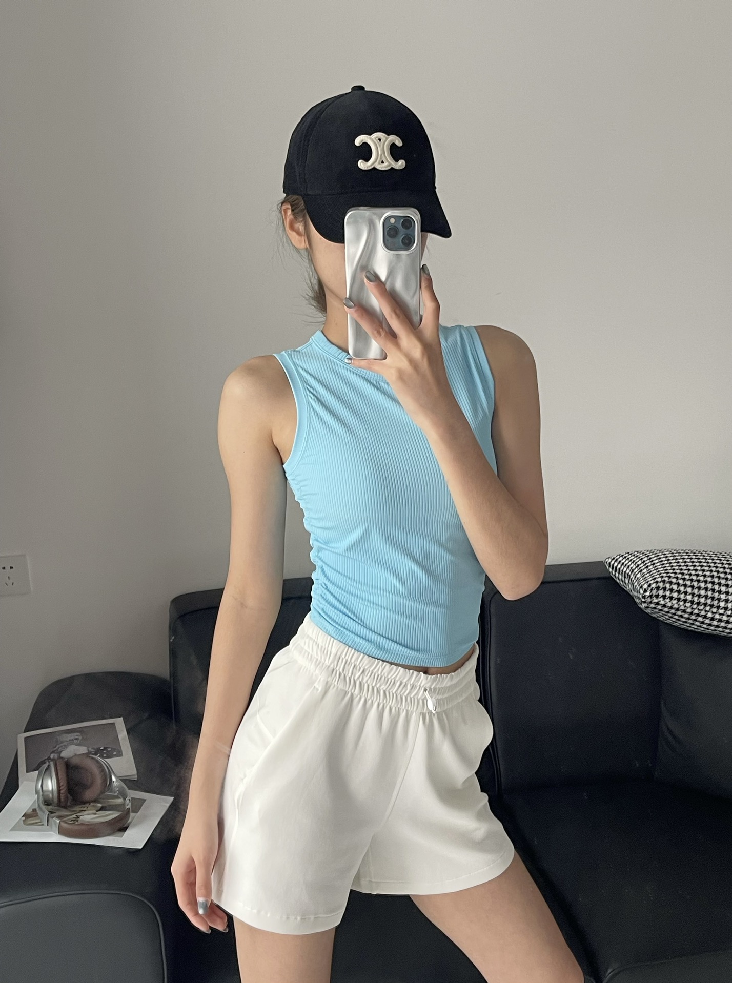 Lululemon tank yoga light blue