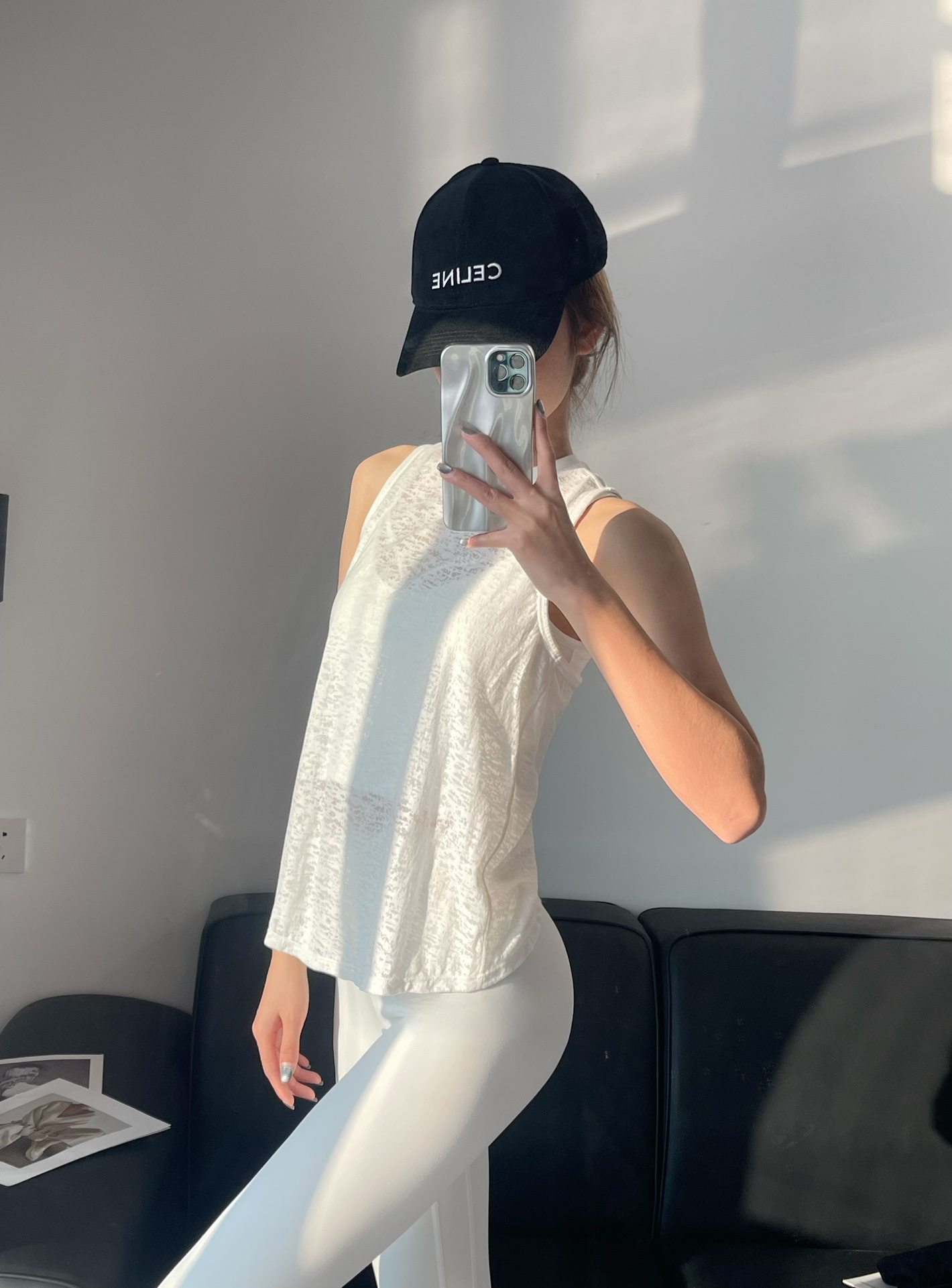 Lululemon tank studio white yoga