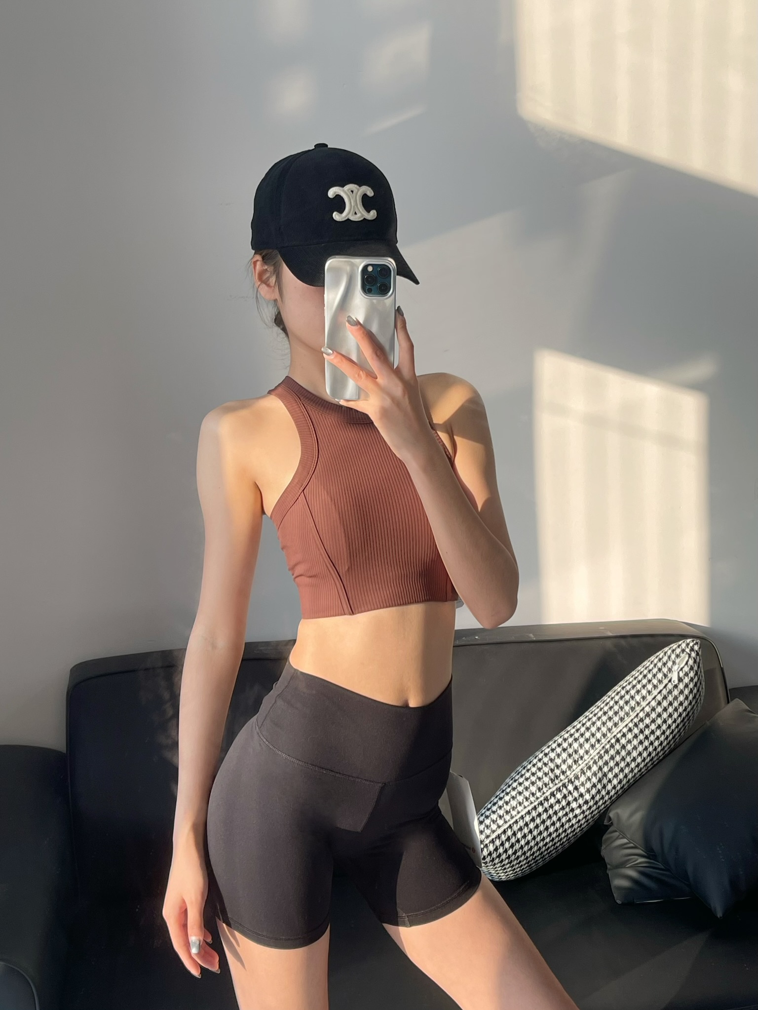 Lululemon tank yoga brown