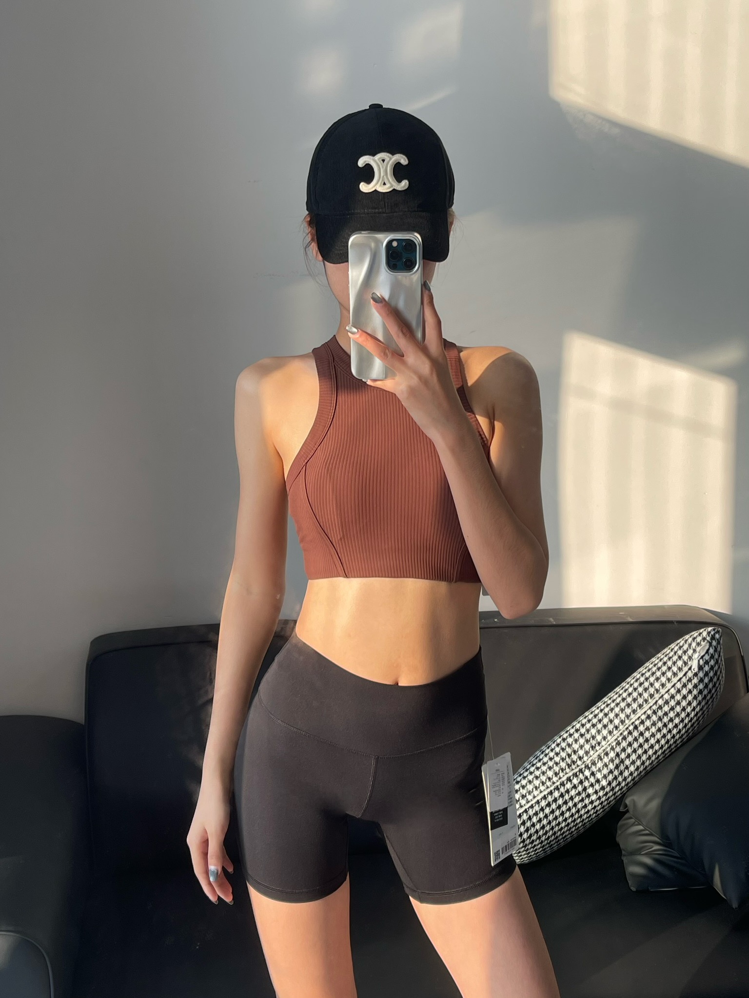Lululemon tank yoga brown