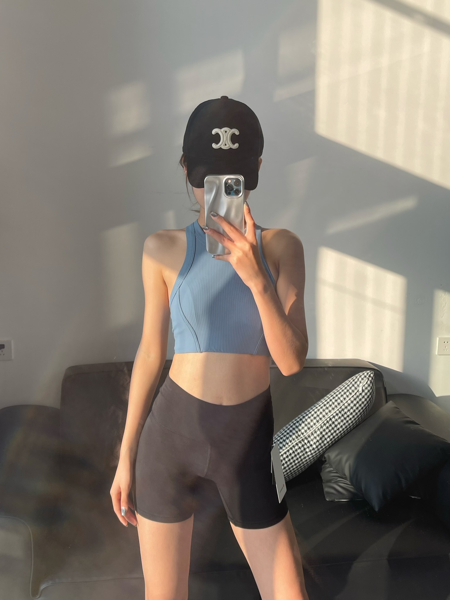 Lululemon tank yoga light blue