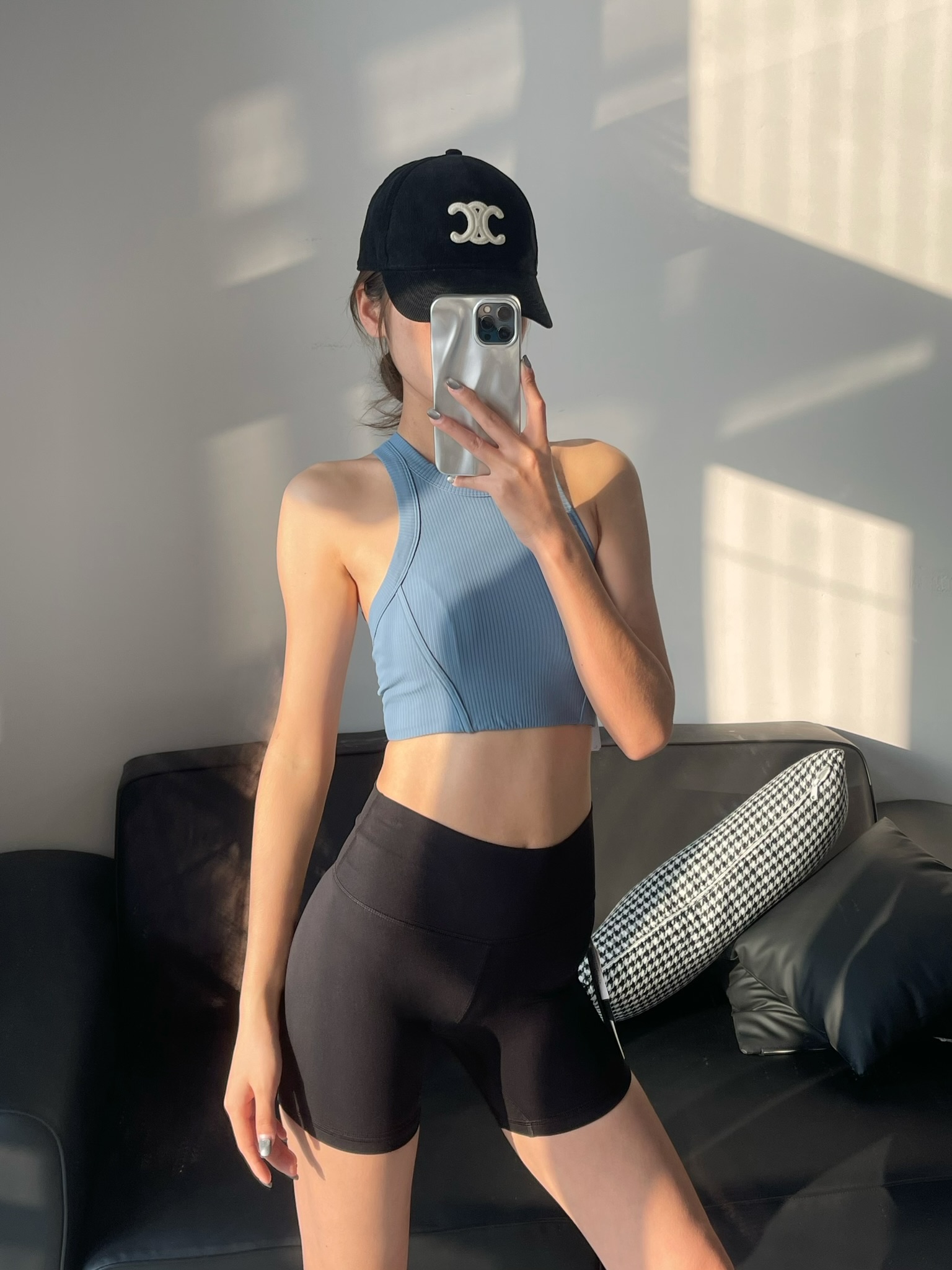 Lululemon tank yoga light blue