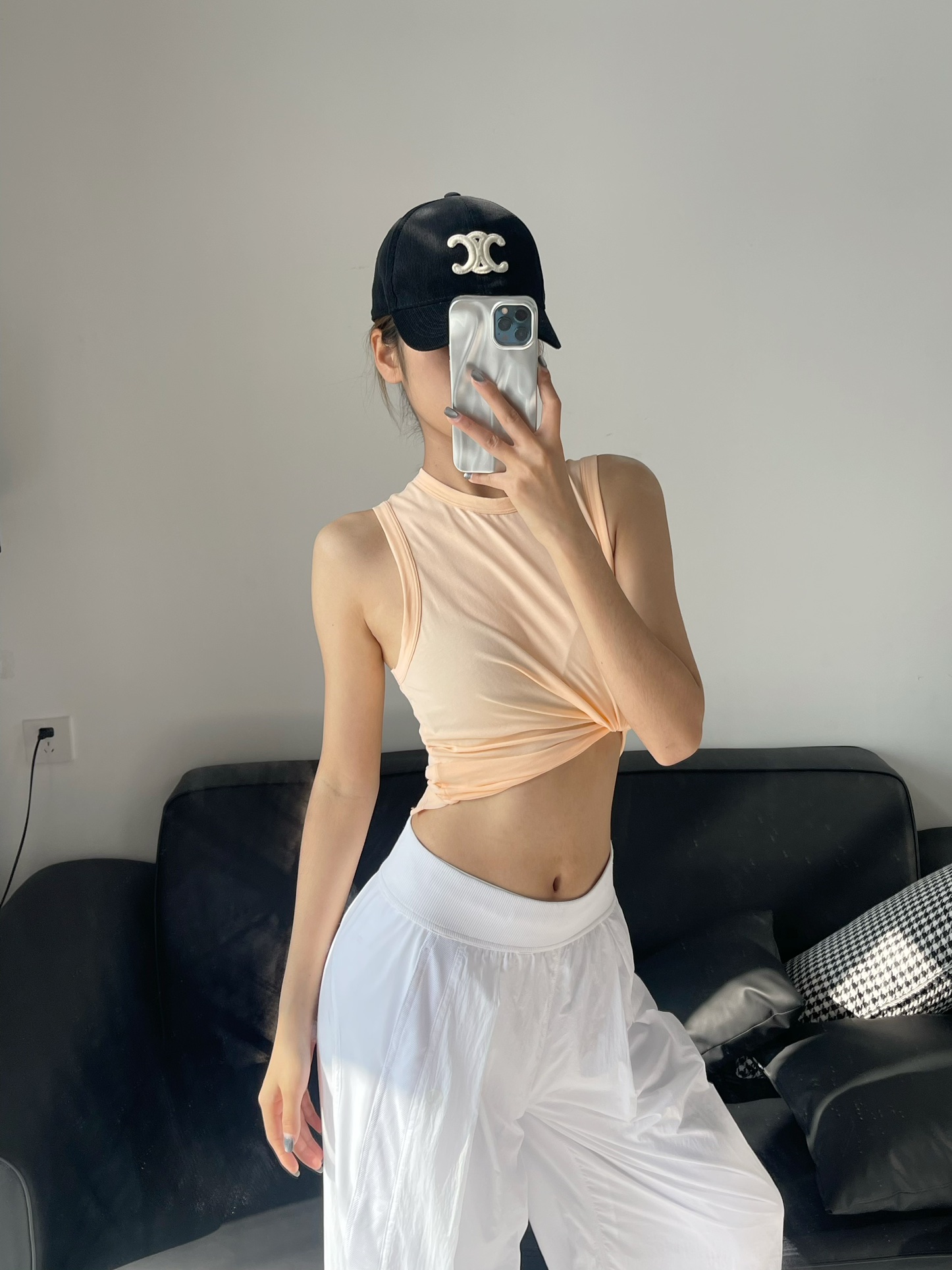 Lululemon tank lounge peach yoga