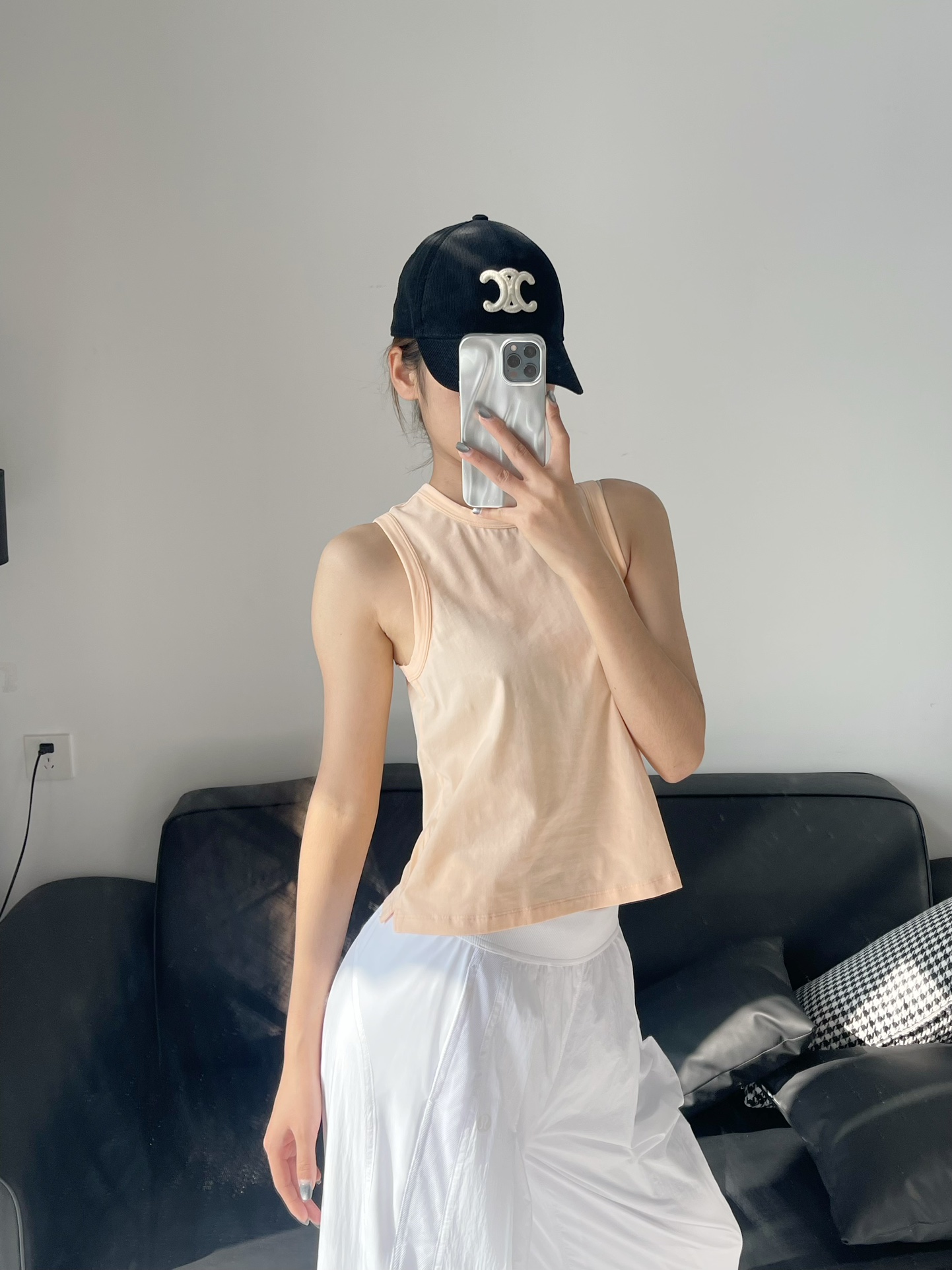 Lululemon tank lounge peach yoga