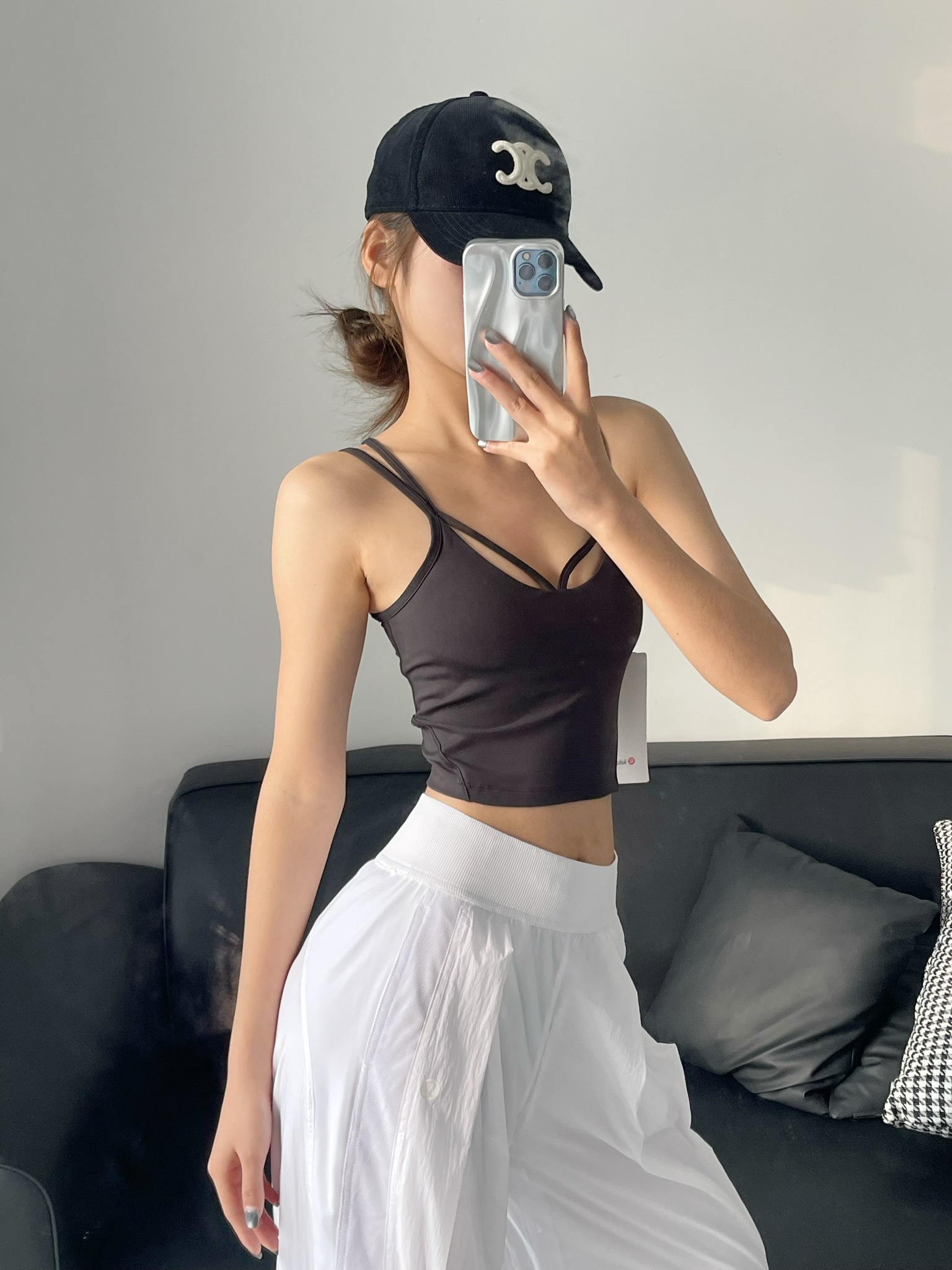Lululemon tank studio black yoga