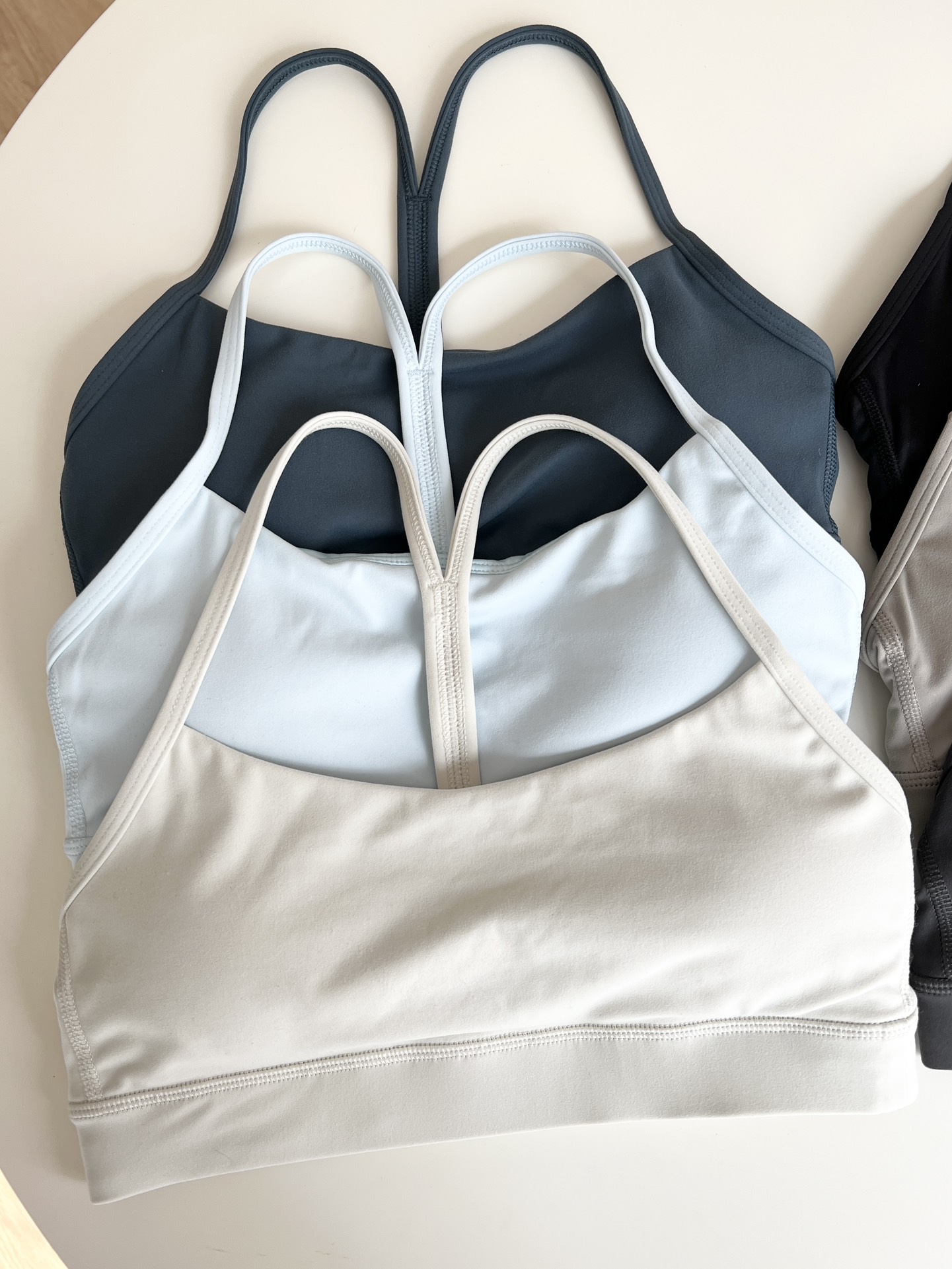 Lululemon Flow Y Nulu sports bra yoga iron blue