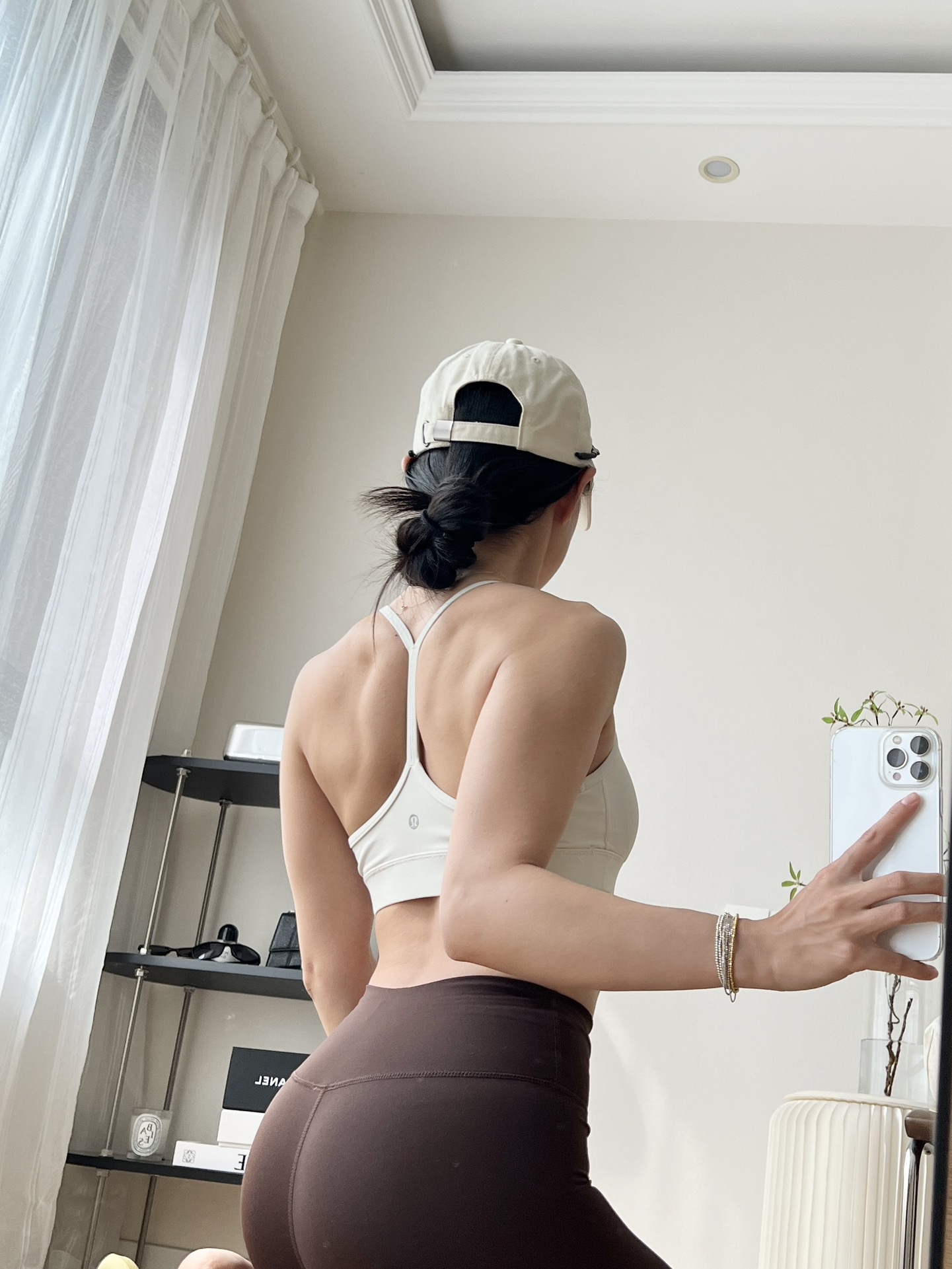 Lululemon Flow Y sports bra yoga white