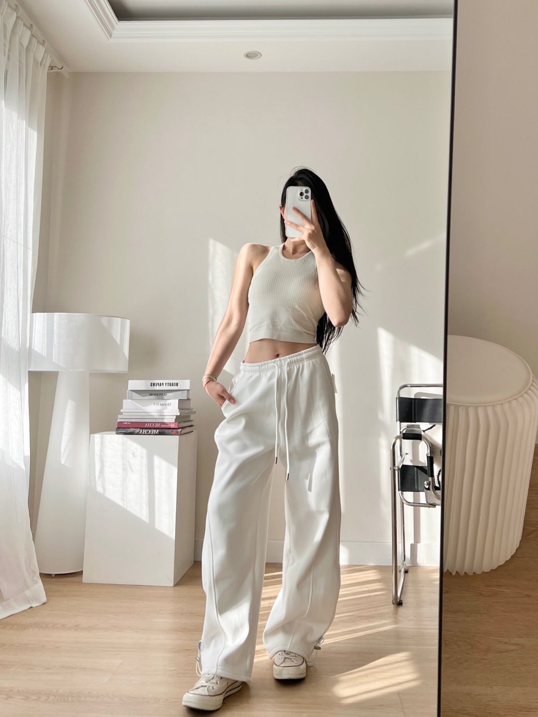Lululemon Ebb to Street tank studio cream yoga