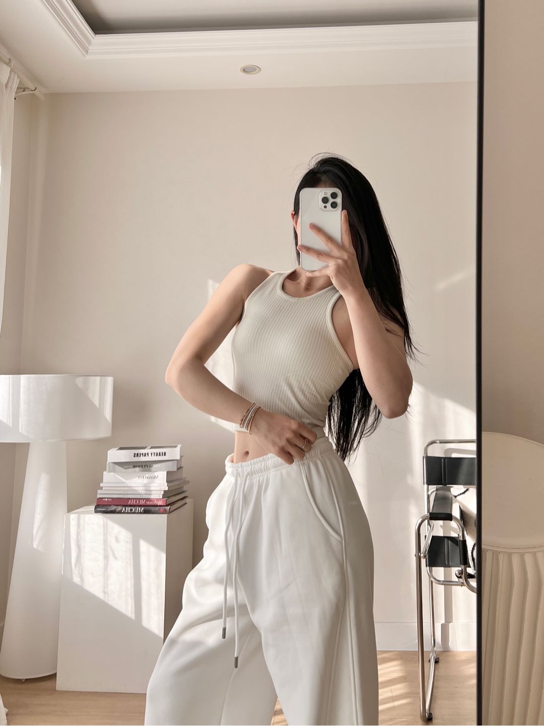 Lululemon Ebb to Street tank studio cream yoga