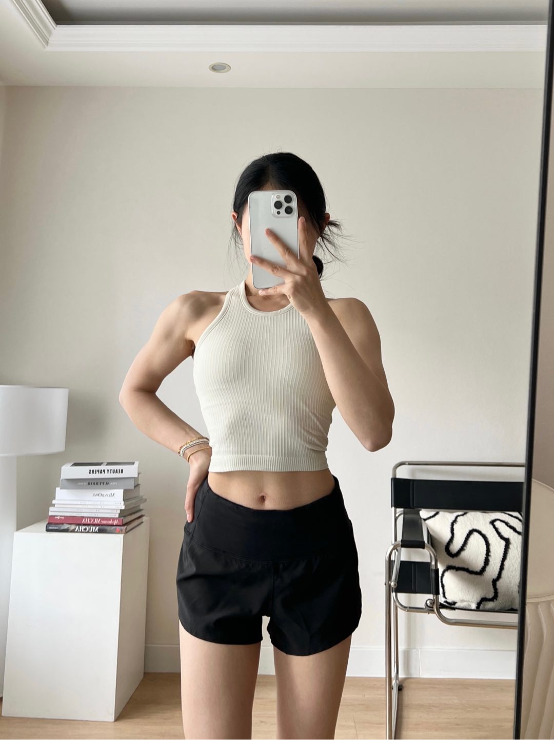 Lululemon Ebb to Street tank studio cream yoga
