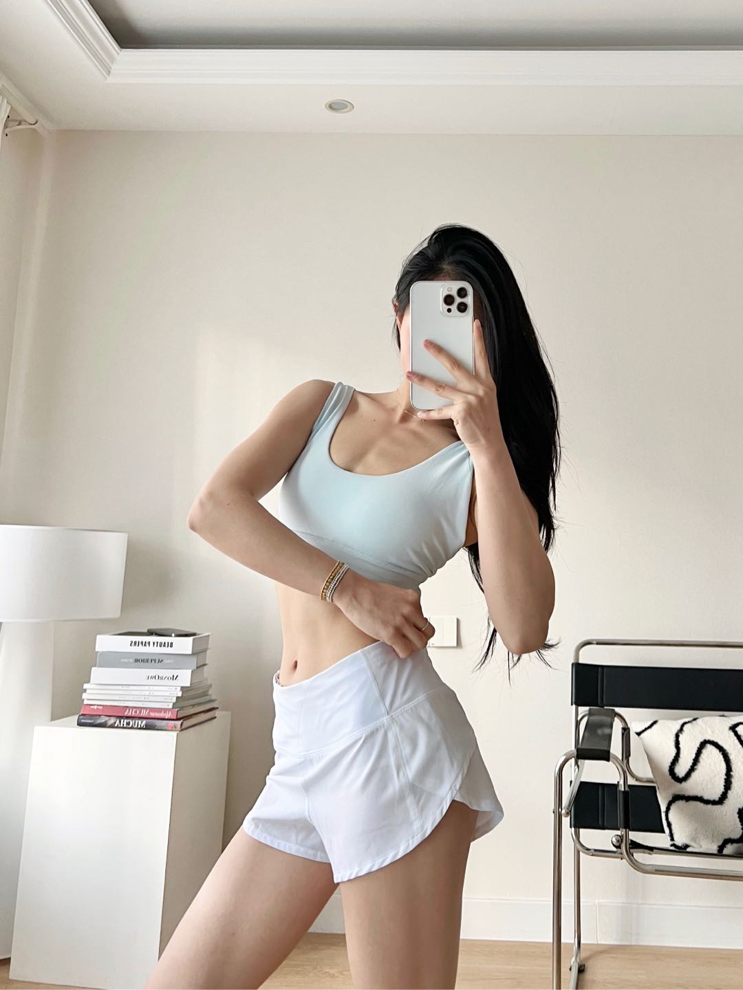 Lululemon Align sports bra yoga light blue