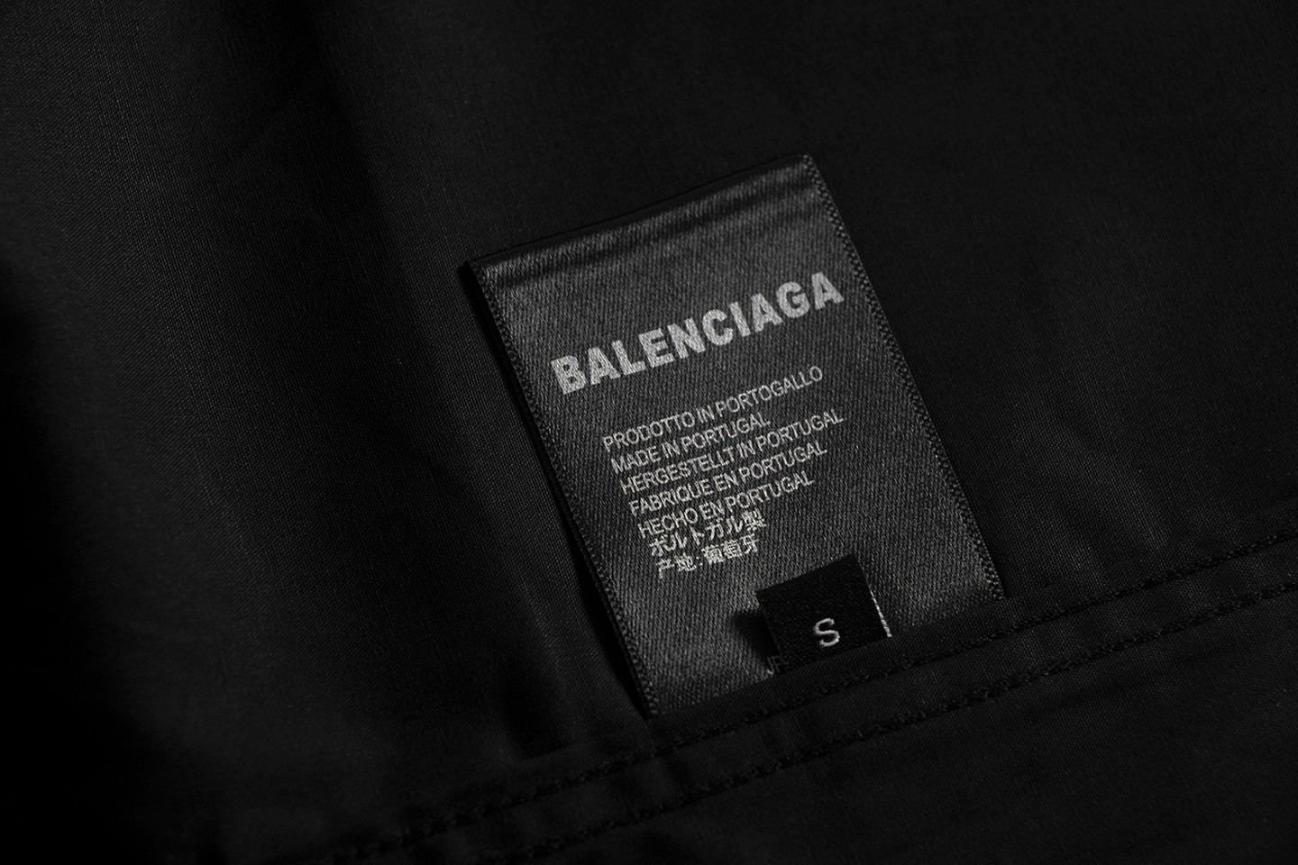 Balenciaga 黄胶带印花長袖シャツ 高品質素材
