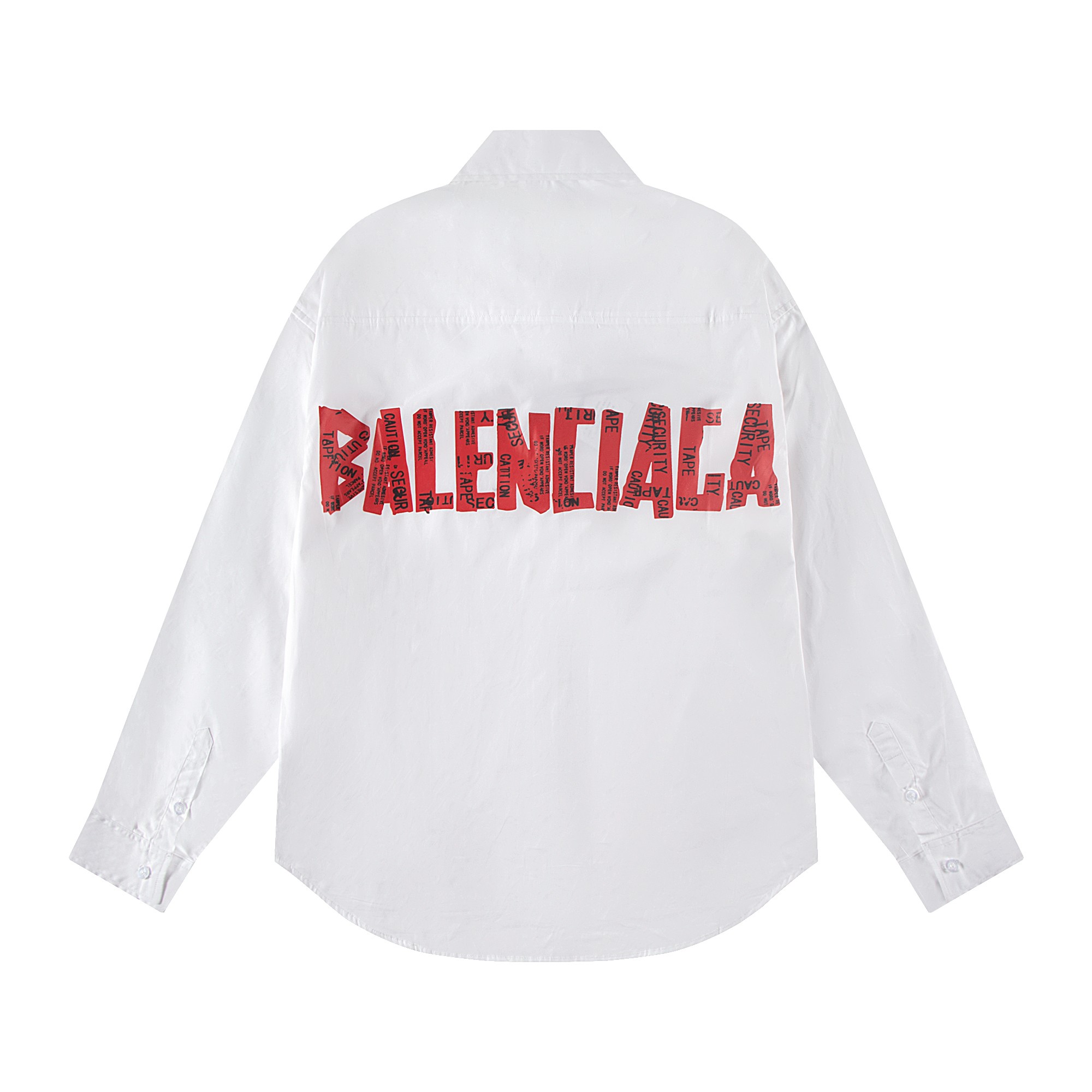 Balenciaga P300 アートプリントカジュアルシャツ