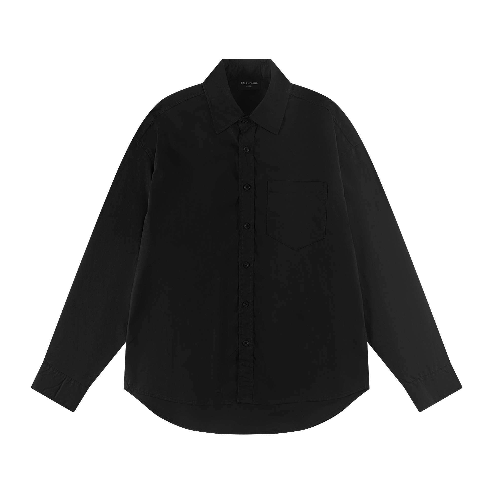 Balenciaga 黄胶带印花長袖シャツ 高品質素材