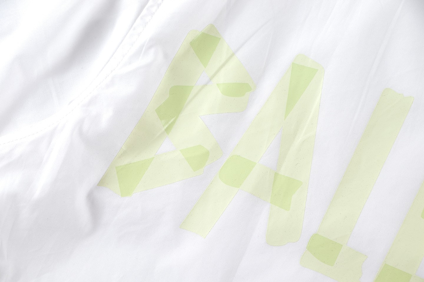 Balenciaga 黄胶带印花長袖シャツ 快適な着心地