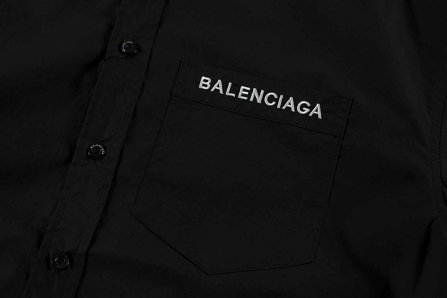 Balenciaga P300 狮子标单排扣休闲长袖衬衫