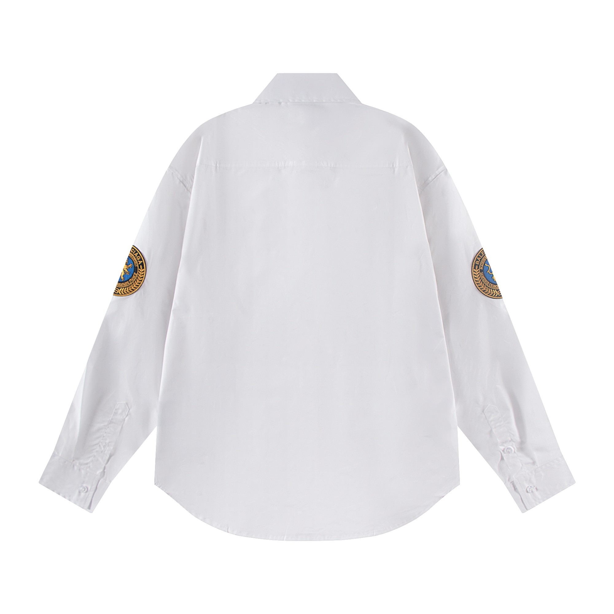 Balenciaga P300 狮子标单排扣休闲长袖衬衫