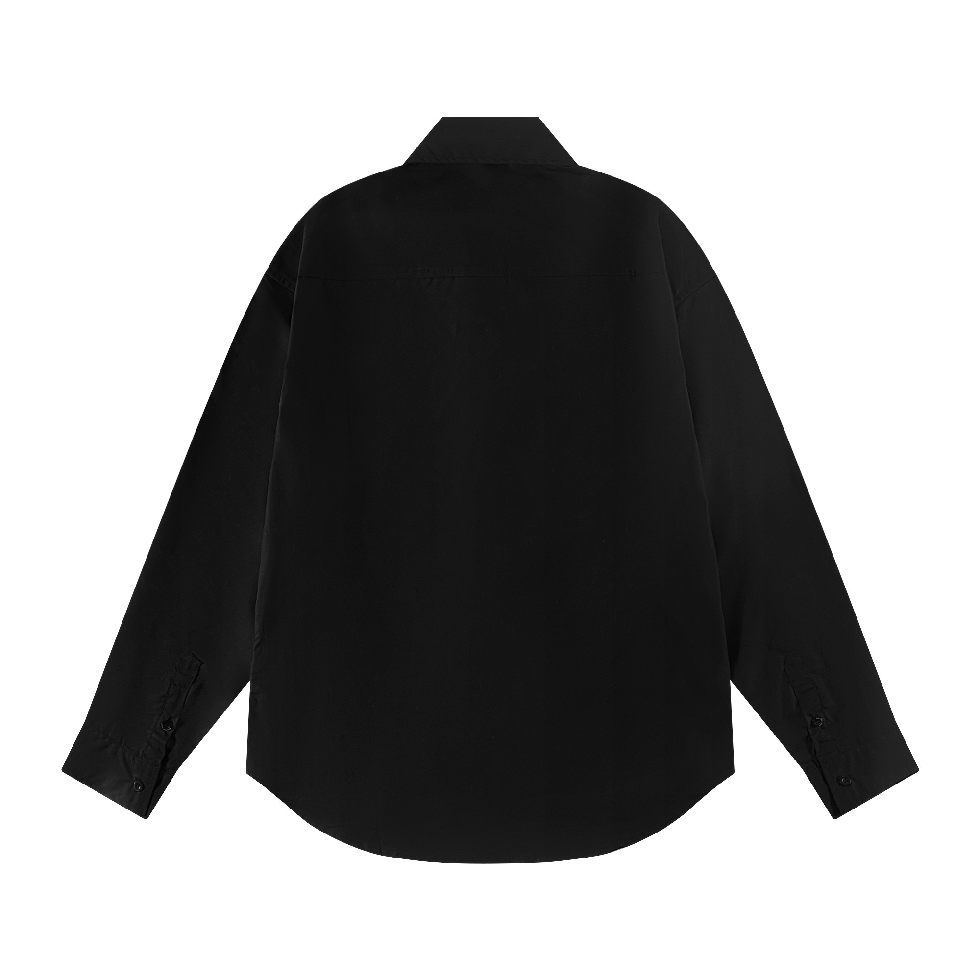 Balenciaga Logo刺繍長袖シャツ 高品質素材の快適な着心地