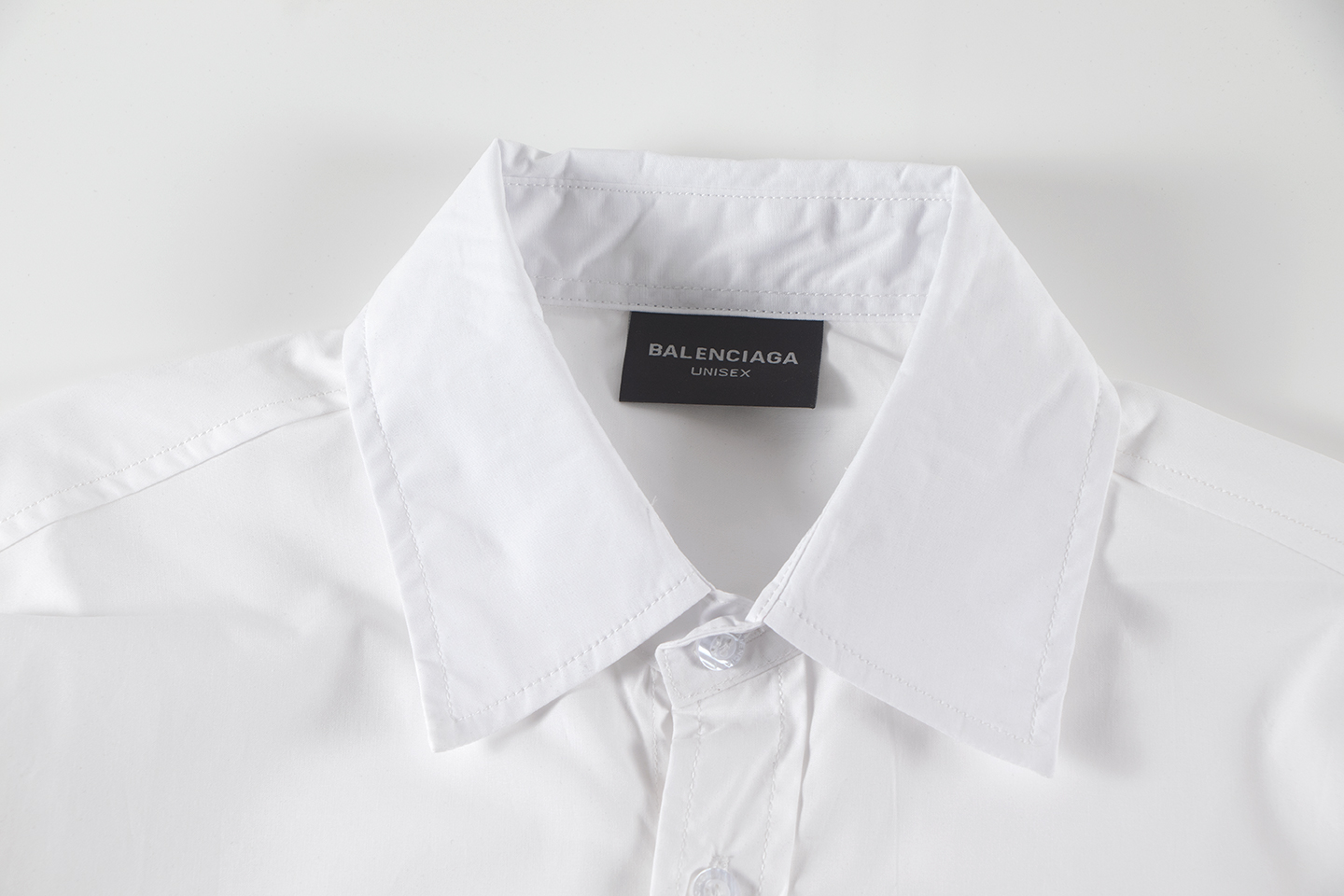 Balenciaga Logo刺繡長袖シャツ 高品質なカジュアルウェア