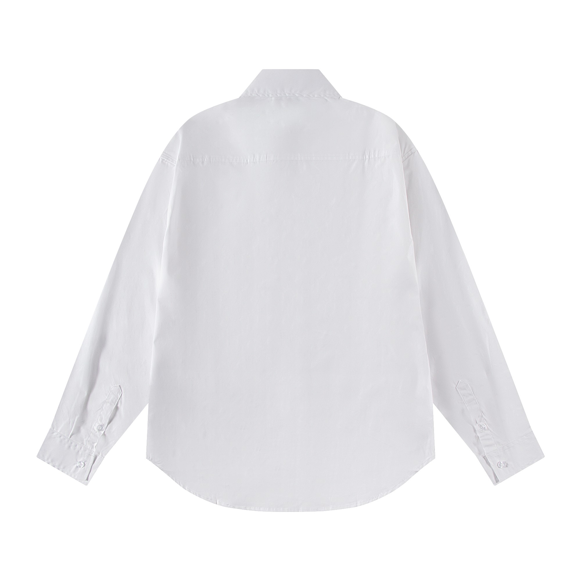 Balenciaga Logo刺繡長袖シャツ 高品質なカジュアルウェア