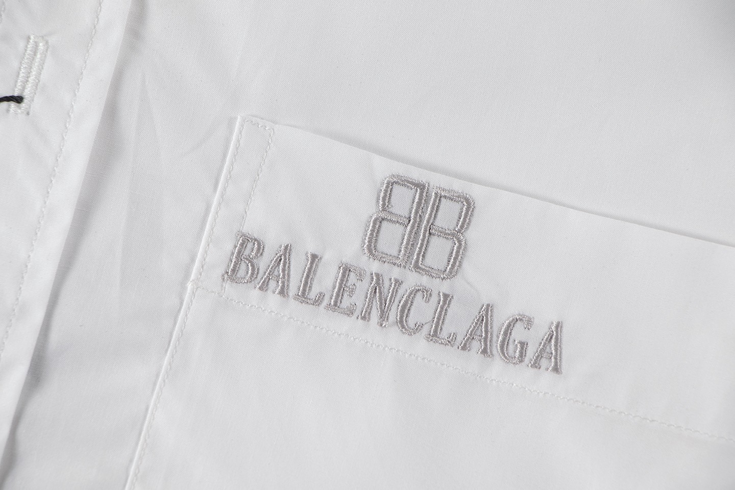 Balenciaga Logo刺繡長袖シャツ 高品質なカジュアルウェア