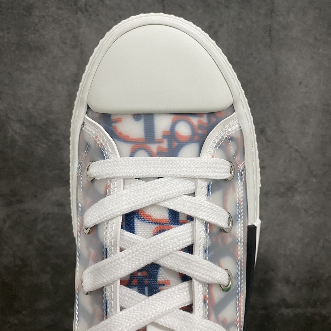 [Made in Dongguan] Dior B23 Oblique High Top Sneakers Dior ”CD Oblique” series blue and red high top