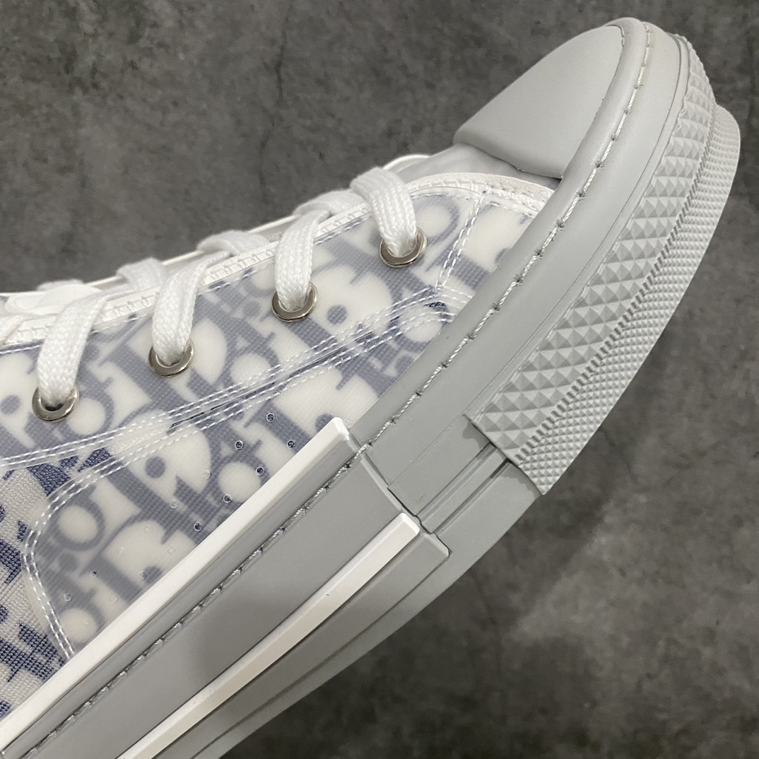 [Made in Dongguan] Dior B23 Oblique High Top Sneakers Dior ”CD Oblique” series white, blue and gray high top