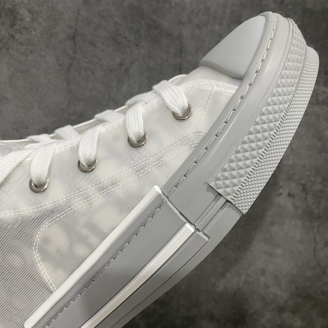 [Made in Dongguan] Dior B23 Oblique High Top Sneakers Dior ”CD Oblique” series gray and white high top