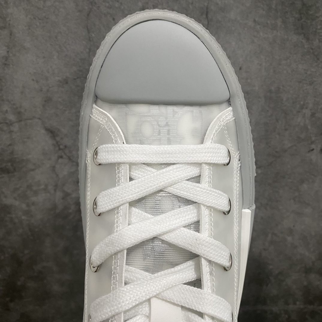 [Made in Dongguan] Dior B23 Oblique High Top Sneakers Dior ”CD Oblique” series gray and white high top