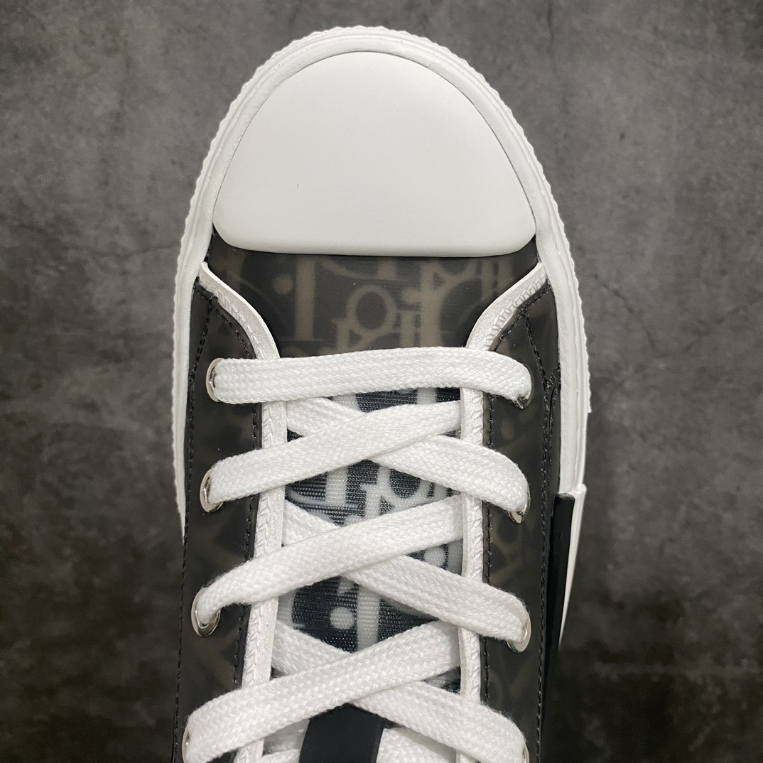 [Made in Dongguan] Dior B23 Oblique High Top Sneakers Dior ”CD Oblique” series black and white high top