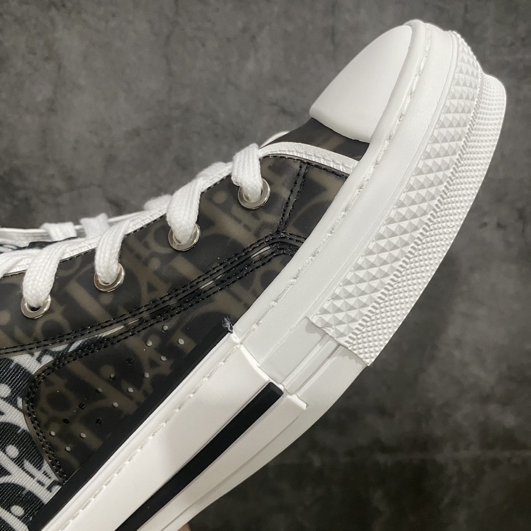 [Made in Dongguan] Dior B23 Oblique High Top Sneakers Dior ”CD Oblique” series black and white high top