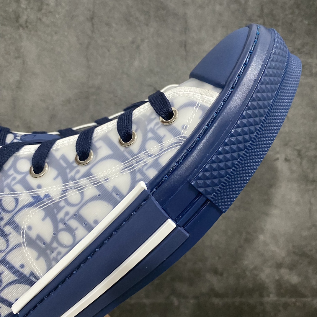 [Made in Dongguan] Dior B23 Oblique High Top Sneakers Dior ”CD Oblique” series blue high top