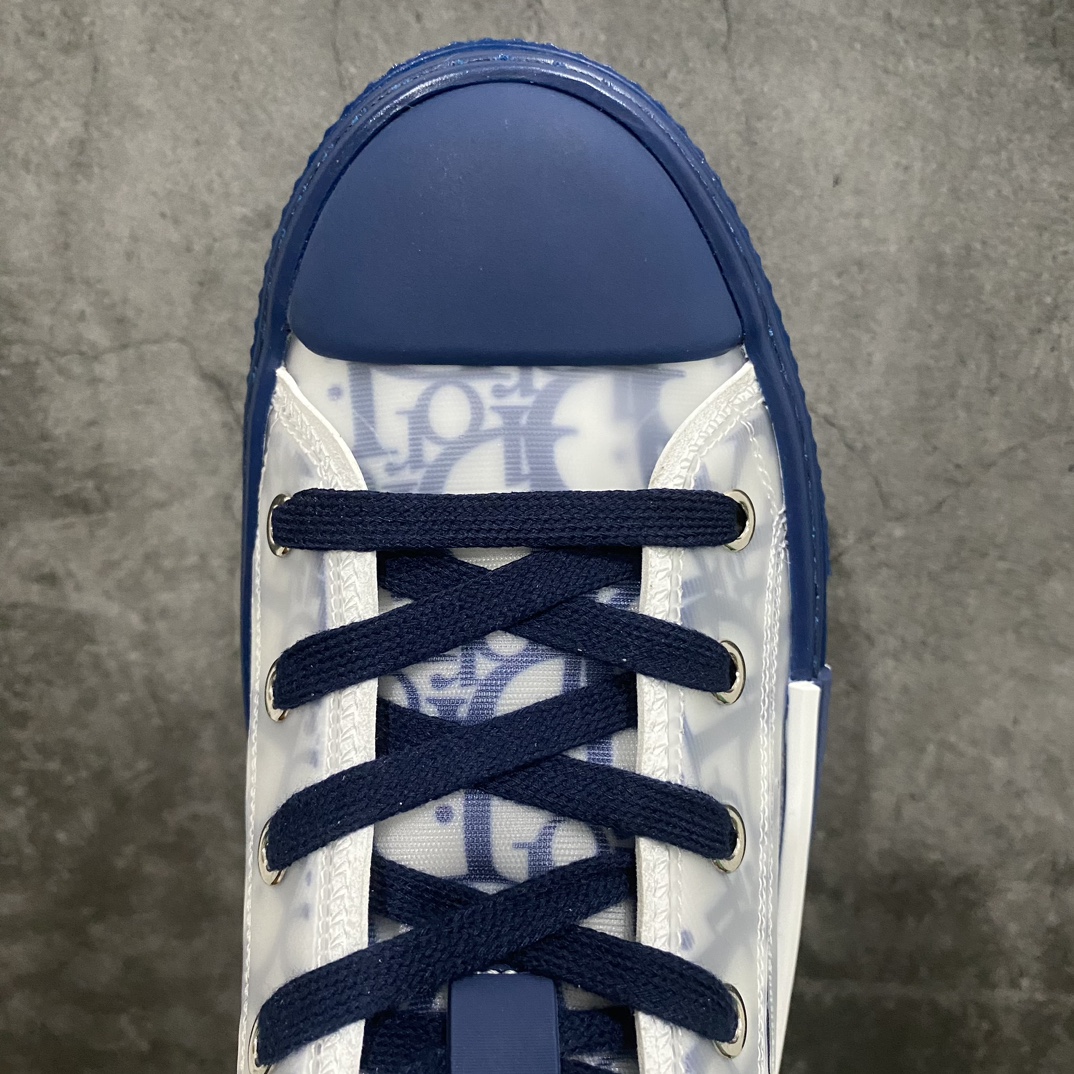 [Made in Dongguan] Dior B23 Oblique High Top Sneakers Dior ”CD Oblique” series blue high top