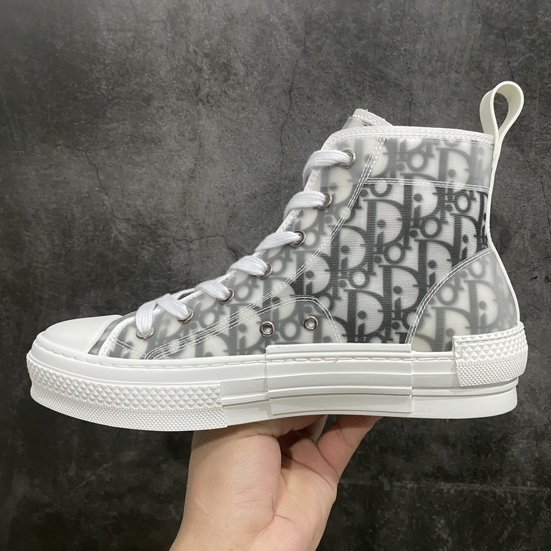 380 【莞产纯原】Dior B23 Oblique High Top Sneakers 迪奥“CD重影”系列 经典灰色高帮