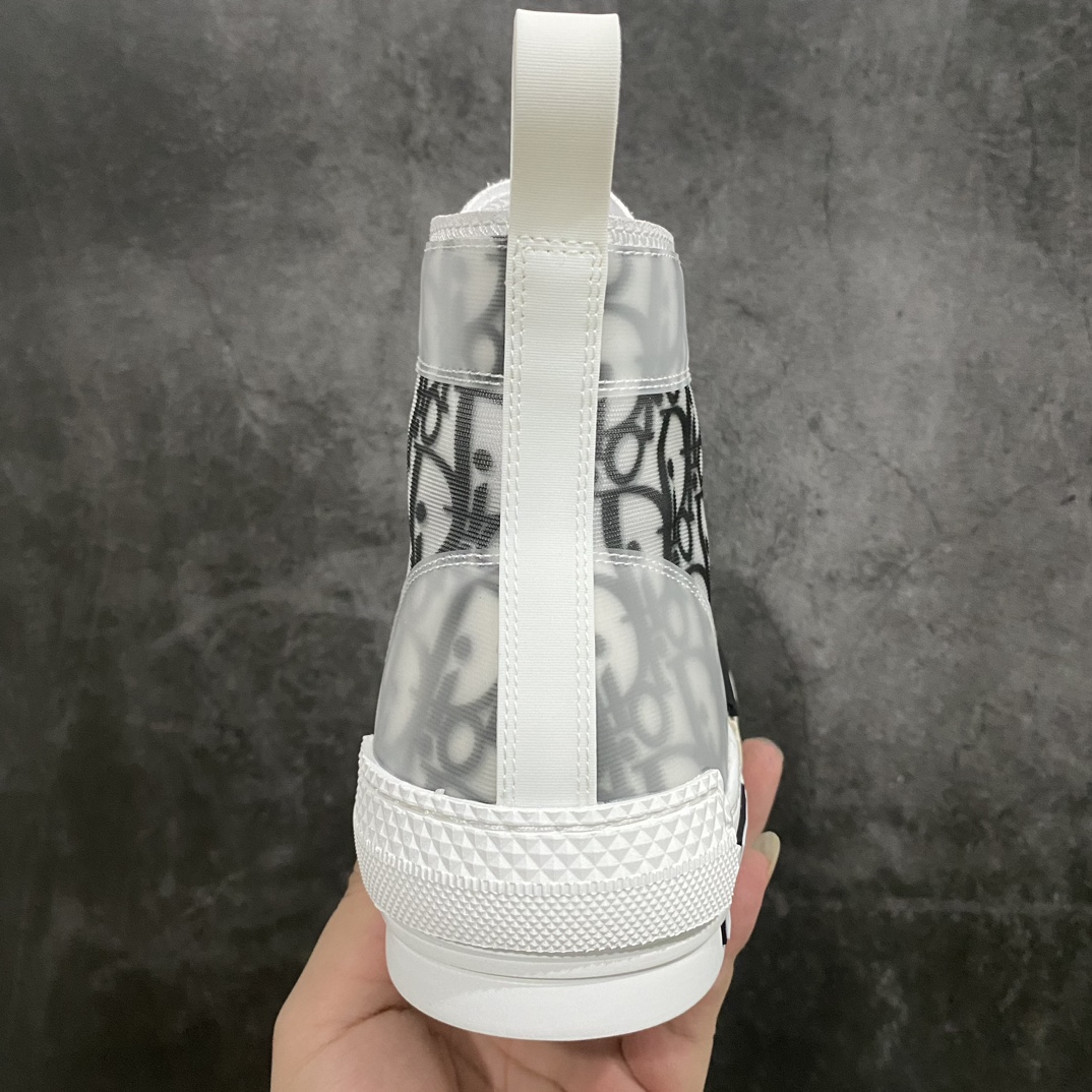 [Made in Dongguan] Dior B23 Oblique High Top Sneakers Dior ”CD Oblique” series classic gray high top