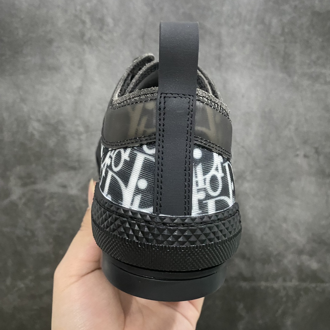 380 【莞产纯原】Dior B23 Oblique High Top Sneakers 迪奥“CD重影”系列 黑色低帮