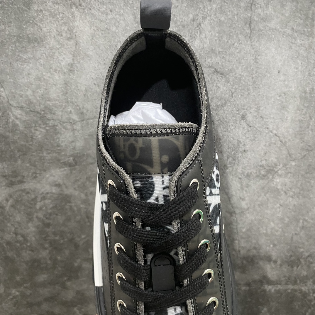 [Made in Dongguan] Dior B23 Oblique High Top Sneakers Dior ”CD Oblique” series black low top