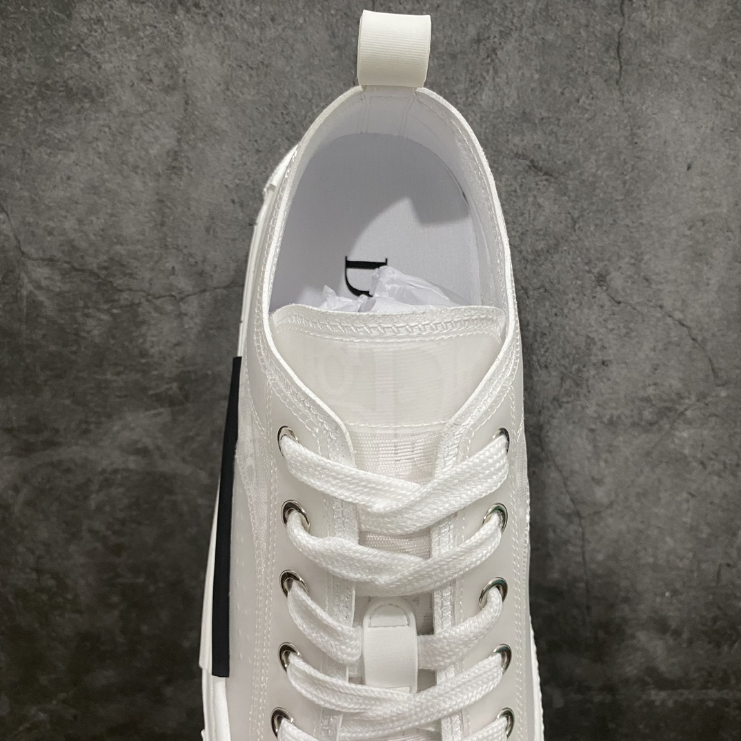 [Made in Dongguan] Dior B23 Oblique High Top Sneakers Dior ”CD Oblique” series white low top