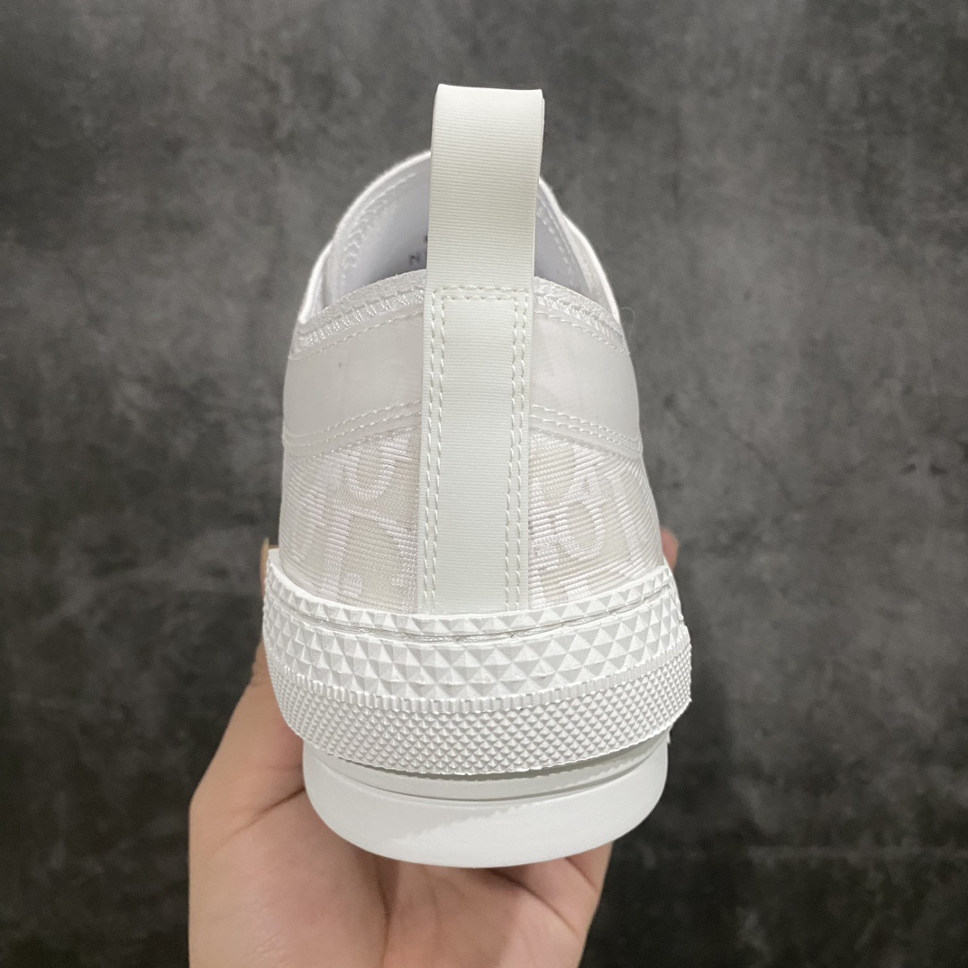 [Made in Dongguan] Dior B23 Oblique High Top Sneakers Dior ”CD Oblique” series white low top