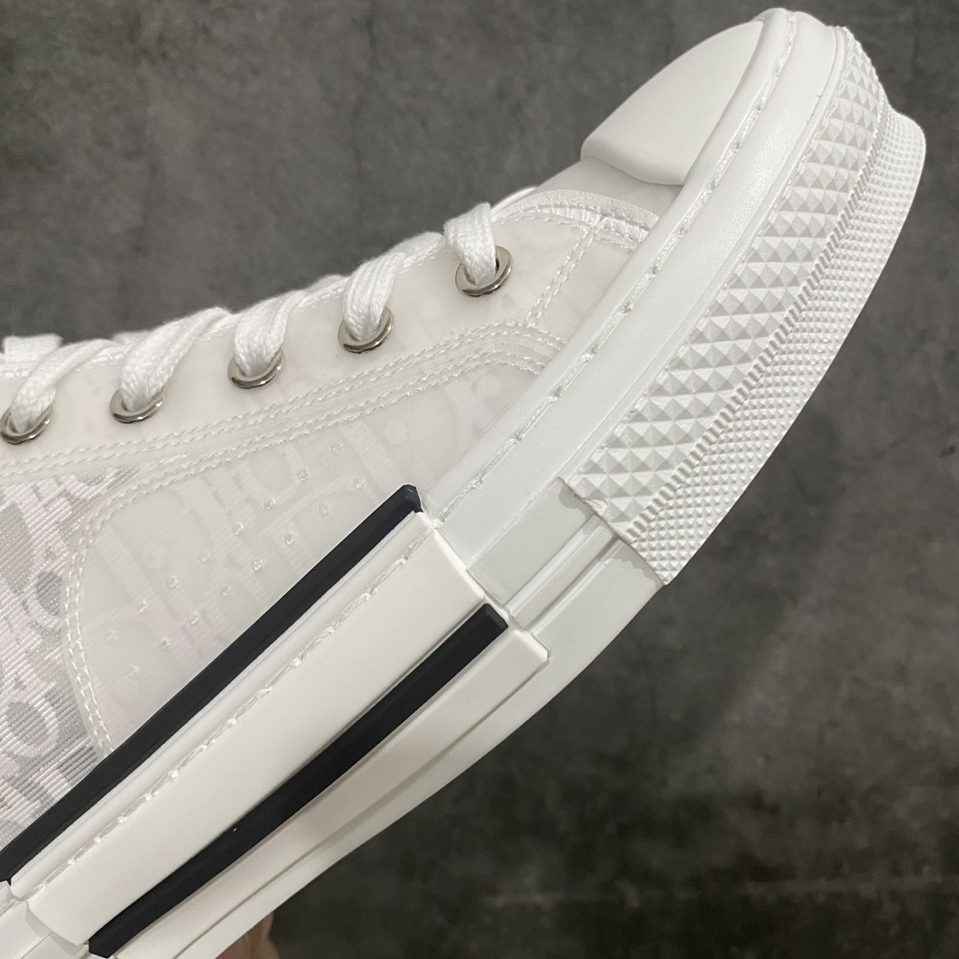 380 【莞产纯原】Dior B23 Oblique High Top Sneakers 迪奥“CD重影”系列 白色低帮