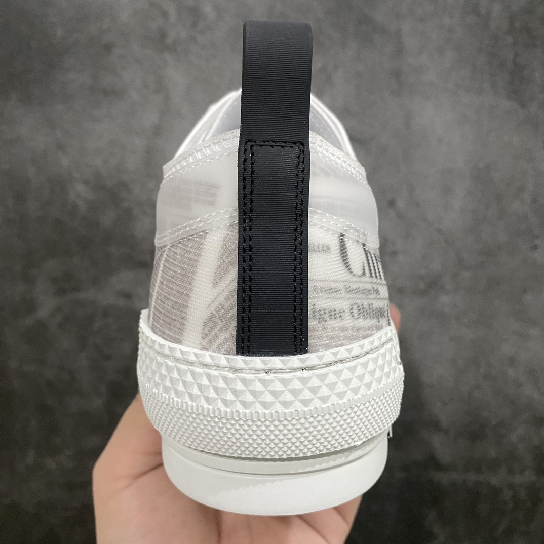 [Made in Dongguan] Dior B23 Oblique High Top Sneakers Dior ”CD Oblique” series newspaper low top