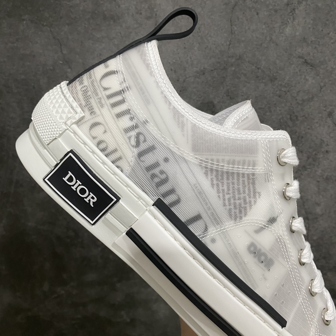 [Made in Dongguan] Dior B23 Oblique High Top Sneakers Dior ”CD Oblique” series newspaper low top