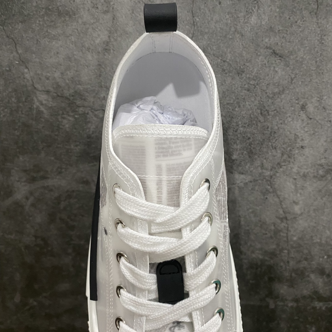 [Made in Dongguan] Dior B23 Oblique High Top Sneakers Dior ”CD Oblique” series newspaper low top