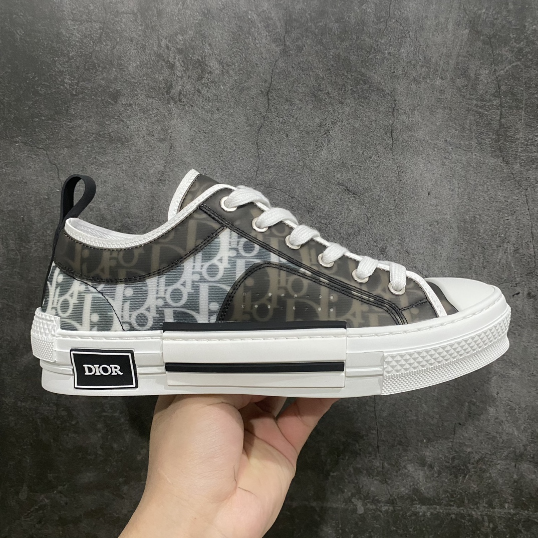 [Made in Dongguan] Dior B23 Oblique High Top Sneakers Dior ”CD Oblique” series newspaper low top