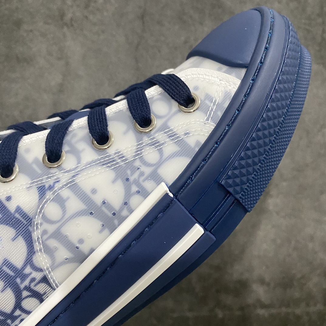 [Made in Dongguan] Dior B23 Oblique High Top Sneakers Dior ”CD Oblique” series blue low top