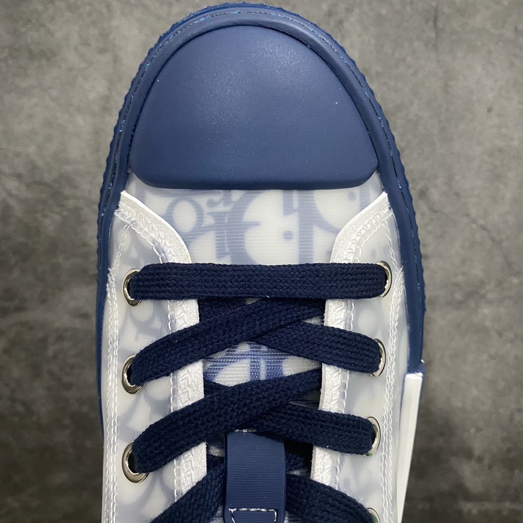 [Made in Dongguan] Dior B23 Oblique High Top Sneakers Dior ”CD Oblique” series blue low top