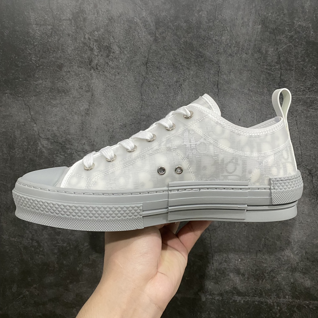 [Made in Dongguan] Dior B23 Oblique High Top Sneakers Dior ”CD Oblique” series off-white low-top